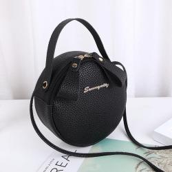 Wholesale Cute Small round Women's Handheld Makeup Bag New Fashion Single Shoulder Diagonal Straddle Bag for Foreign Trade