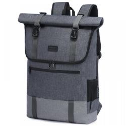 LOVEVOOK Rucksack for Men Women Large Waterproof Laptop Backpack for Work Travel 17 Inch Roll Top Backpack
