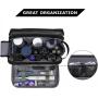 Black Large High-Quality Men's Toiletry Bag with Multiple Compartments Durable Material Large Capacity for Travel Gym Use
