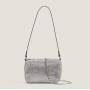 Fashionable New Style Crystal Evening Clutch Bag for Women Famous Design Single Handle PU Lining Zipper Button Closures Portable