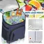 Leak-Proof Large Capacity 30-Can Insulated Thermal Bag Soft Cooler for Beverage Lunch Travel - Unisex Cooler Backpack