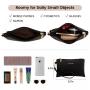 LOVEVOOK Leather Computer Briefcase Office Ladies Waterproof Shoulder Tote Handbag Large Capacity Business Laptop Bag for Women