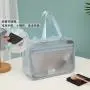 2024 custom logo Printing Carton Clear Pvc Wash Bag Toiletry Waterproof Plastic Travel Makeup Bag