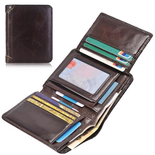 Short Ultra Thin Men Card Holder Wallet Genuine Leather Men Wallet Multifunctional Customs Wallet