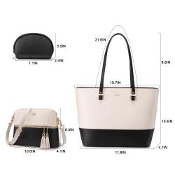 LOVEVOOK Fashion 3 pcs/set New Design PU Leather handbag sets Purse and Handbags 2023 Vintage tote bags women handbags ladies