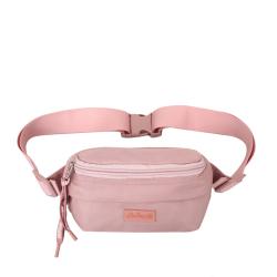 Low MOQ Custom Logo Outdoor Travel Water Resistant Pink Small Crossbody Sling Bag Women Chest Bags