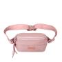 Low MOQ Custom Logo Outdoor Travel Water Resistant Pink Small Crossbody Sling Bag Women Chest Bags