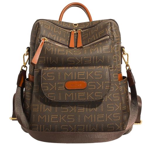 Large Capacity Soft Leather Style Retro Backpack 2023 New Trend Korean Version Fashionable And Minimalist Backpack Travel Bag