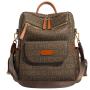 Large Capacity Soft Leather Style Retro Backpack 2023 New Trend Korean Version Fashionable And Minimalist Backpack Travel Bag