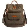 Large Capacity Soft Leather Style Retro Backpack 2023 New Trend Korean Version Fashionable And Minimalist Backpack Travel Bag