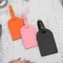 Factory Wholesale New Embossed Pu Leather name Luggage Label Bag Tag Pvc travel Luggage Tags identifiers kids bag tag