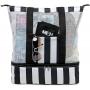 Beach Tote Bag with Detachable Cooler Compartment Insulated Picnic Cooler Bag Pool Bag for Women