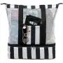 Beach Tote Bag with Detachable Cooler Compartment Insulated Picnic Cooler Bag Pool Bag for Women