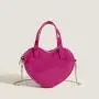 wholesale 2024 new cute girls Candy pvc chain small bags Heart shaped  fashion handbags for women