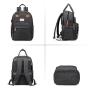 LOVEVOOK&REALER Water Resistant Polyester Laptop Bags Backpack with USB Charging computer casual tote travel bagpack