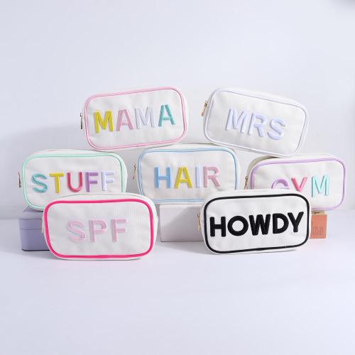 Fashion Eco Friendly  Custom Women Travel Toiletries Bag  Plain Cotton  Zipper Organizer Makeup Pouch Bag Canvas Cosmetic Bag