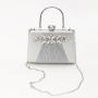 Elegant Big Bling Rhinestone Pu Leather Fashion Party High Quality Luxury Ladies Golden Clutch Evening Bag
