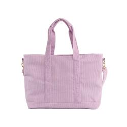 Women Corduroy Tote Bag Etercycle Casual Handbags Big Capacity Shopping Shoulder Bag with interior Pocket