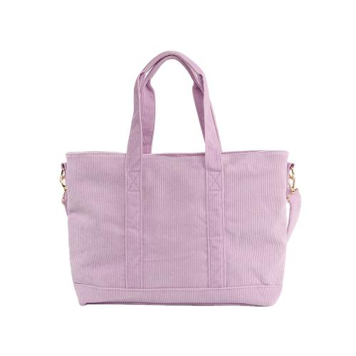 Women Corduroy Tote Bag Etercycle Casual Handbags Big Capacity Shopping Shoulder Bag with interior Pocket