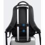 HR774 USB Charge Port Men's Backpack Fashion Waterproof Leisure Travel Backpack Oxford Business Gift Laptop Backpack
