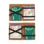 New style leather magic wallet rfid blocking slim money clip wallet elastic band magic wallet