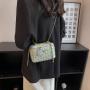 2024 Famous Designer Brand Women'S New Small Mini Square Box Tweed Cloth Fabric Chain Single Shoulder Messenger Crossbody Bags