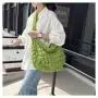 Korean Women's New Folded Cloud Bag Large Capacity Cotton Underarm One Shoulder Handheld Dumpling Bag Portable with Single Strap