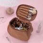 ZR558 New PU Cosmetic Storage Bag Multifunctional Portable Handheld Bag Fashion Travel Organizing Portable Advanced Wash Bag
