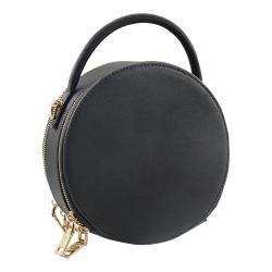 Casual Saffiano Leather Women Shoulder Bags Purse Round Crossbody Bags