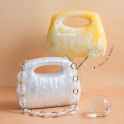 Summer popular clutch bag party handbags fashion wedding bride evening bags acrylic bag purse for ladies
