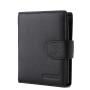 XL003 Men's Genuine Leather Short Wallet Soft Comfortable Purse Triple Folding Slim Metal Card Holders Accept Customized Logo