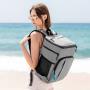 Large Capacity Wine Carrier Insulated Leakproof Padded Wine Cooler Carrying Tote Bag for Travel Camping and Picnic