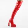 Botas Altas 2022 New Designer Ladies Over The Knee Long Boots Pointy Toe Chunky Heel Platform Thigh High Boots For Women