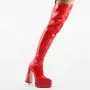 Botas Altas 2022 New Designer Ladies Over The Knee Long Boots Pointy Toe Chunky Heel Platform Thigh High Boots For Women