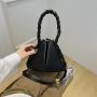 2023 Women'S New Fashion Thread PU Bag Fried Dough Twists Woven Portable Bucket Bag bolsos-para-mujeres-