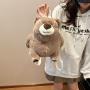 High Quality Factory Customization Logo Fat cute  Animal Plush Bags Toys Custom Kwaii Plushie Backpack