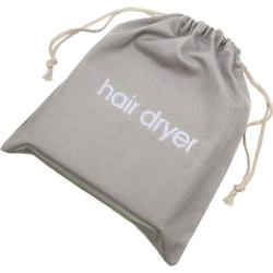 Gelory Factory OEM Custom Logo Eco Cotton Travel Hair Dryer Drawstring Bag Container Hairdryer Bag