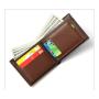 ZR505 Men Short Wallet Card Holder RFID Card Positions Case Frosting Purse Retro Money Clip Billfold Dollars PU Open Wallet