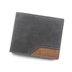 ZR005 English-style Hinge Gilded Printing Men's Purse Short Frosted Multi-card Large Capacity Lightweight Convenient Clip Bag