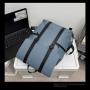 SC068 New Men's Business Shoulder Bag Printed Logo Large-capacity Pu Laptop Bag Student Schoolbag