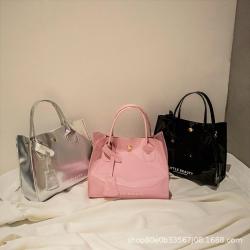 PVC hand bag female ladies handbags 2024 Korean version of the new printing shoulder strap crossbody bag
