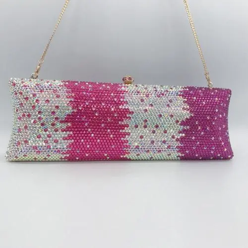 New Hot Sale Ladies Fancy Evening Purse Rhinestones Crystal Purse Evening Clutch Handbag Wedding Bags Party Bags