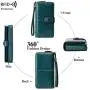 ZWY002 Hot Selling RFID Women Wallets Retro Style Long Zipper Money Clip Multicard Slot Fashion PU Leather Wallet Handbag