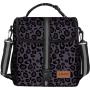 Lunch Bags for Women Leakproof Insulated Floral Lunch Box with Adjustable Shoulder Strap Reusable Zipper Cooler Tote Bag
