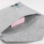 Custom Logo Printed A4 Felt Envelope File Bag Button Storage Bag Case Document Bills Paper Container Kit Pouch