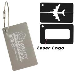 KBW571Wholesale Hot Sale Metal Luggage Tag Boarding Bag Airplane Styling Business Gift Checked Hanging Card Metal Case