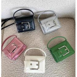 Factory direct leather buckle flap lipstick bag fashion hand bags luxury  2024 mini design shoulder bags for women