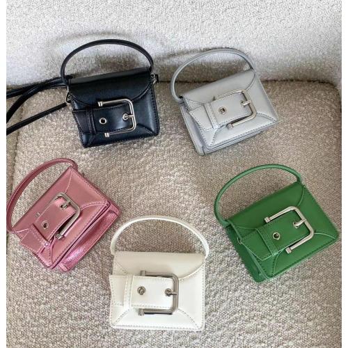 Factory direct leather buckle flap lipstick bag fashion hand bags luxury  2024 mini design shoulder bags for women