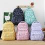ZR837 New Fashion Girls Schoolbag Nylon Waterproof Backpack Custom Logo High Quality Schoolbag Travel Student Zipper Laptop Bag