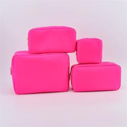 Keymay Custom Logo Cosmetic Bag Travel Accessories Makeup Organizer Pouch Waterproof Toiletry Bag Lady Cosmetic Bag